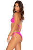 Luli Fama Pura Curiosidad WAVEY RUCHED BACK BRAZILIAN TIE SIDE BOTTOM